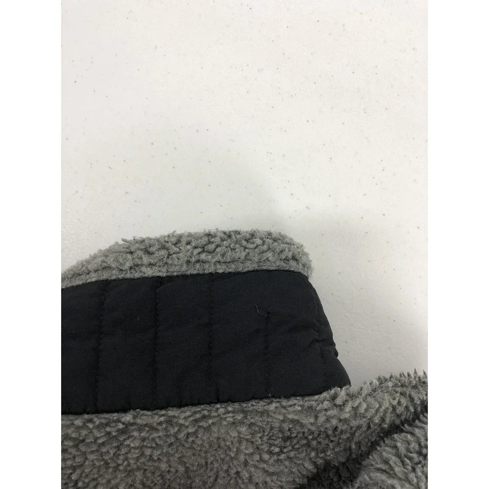 Patagonia Synchilla Womens Medium Fleece Jacket Retro Gray Black Full Zip 23070